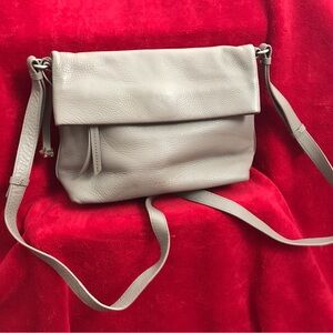 Radley London Pebble Leather Mag Flap Crossbody Bag, Taupe